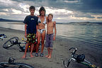 Lolo and boys at Elephant Butte Lolo and boys at Elephant Butte