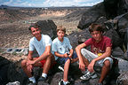 Herb and the boys atop the Mesa Point Trail Herb and the boys atop the Mesa Point Trail
