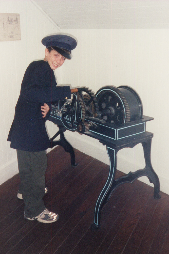 Andrew as lighthouse keeper Andrew as lighthouse keeper